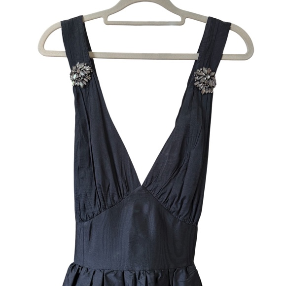 Sachin & Babi NWT Kenzia Brooch-Embellished Black Gown Sz:8 Ret$895 CURRENT! - Picture 10 of 12